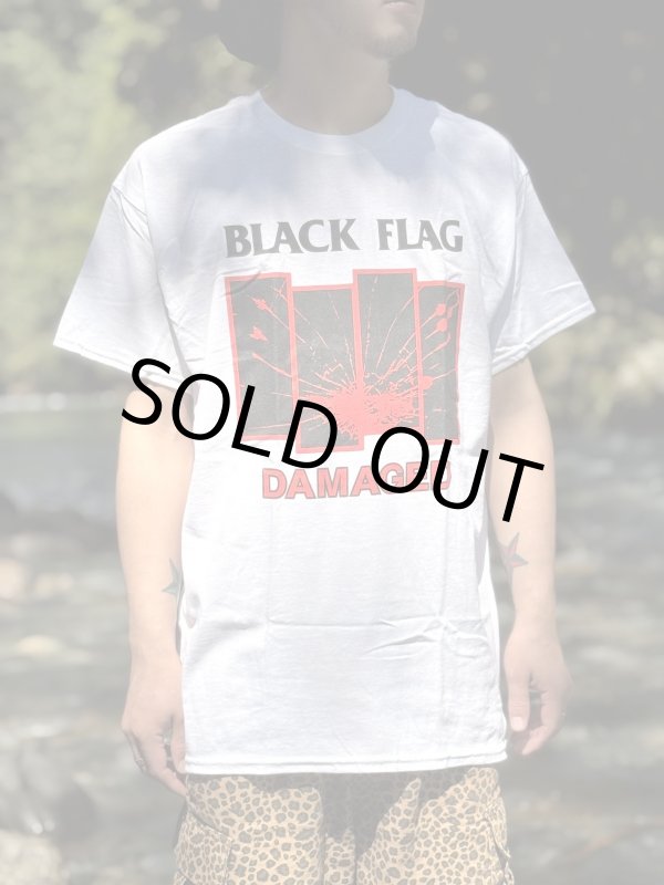 画像1: 1000円OFF Mサイズラスト1枚で終了 BLACK FLAG / Damaged Tシャツ ホワイト SST Records Official (1)