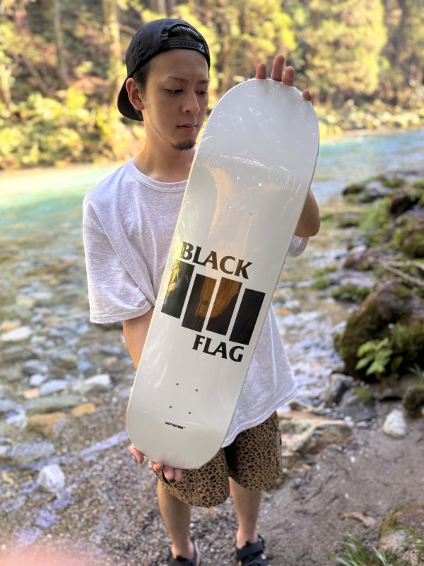 画像1: 送料無料 3枚のみ限定入荷 BLACK FLAG / Bars & Logo スケートボードデッキ  SST Records Official (1)