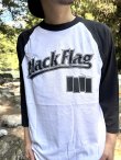 画像5: 送料無料 BLACK FLAG / Logo ラグラン七分Tシャツ SST Records Official (5)