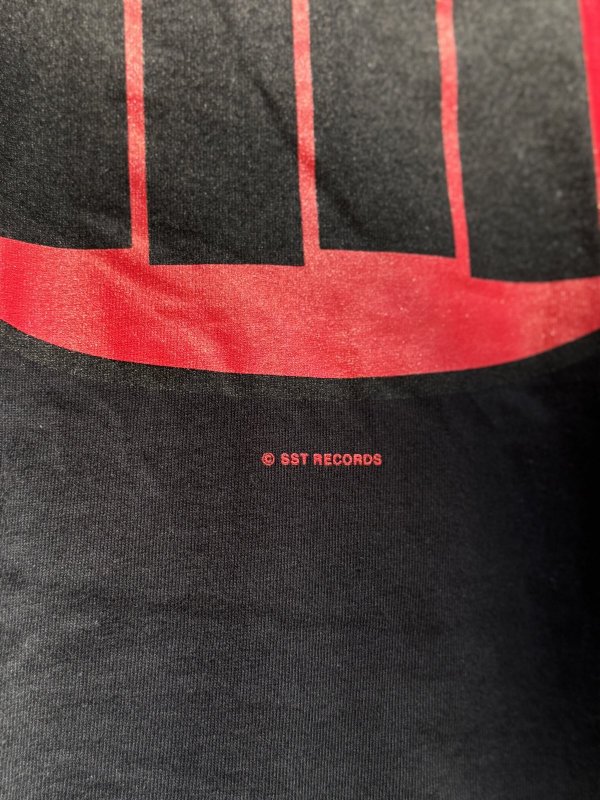 画像5: BLACK FLAG / Oval Bars Tシャツ ブラック SST Records Official  (5)
