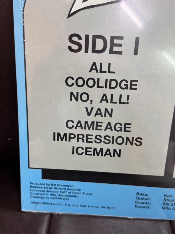 画像4: 5枚のみ限定入荷 DESCENDENTS x ALL 12インチ レコード SST Records Official 新品未開封 (4)