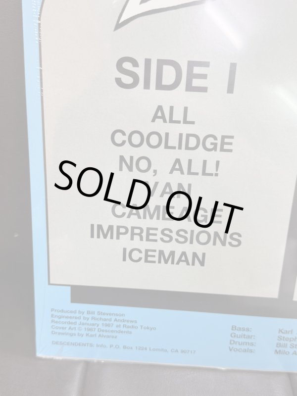 画像5: ラスト1枚でSOLDOUT 訳アリB品60％OFF DESCENDENTS x ALL 12インチ レコード SST Records Official 新品未開封 (5)