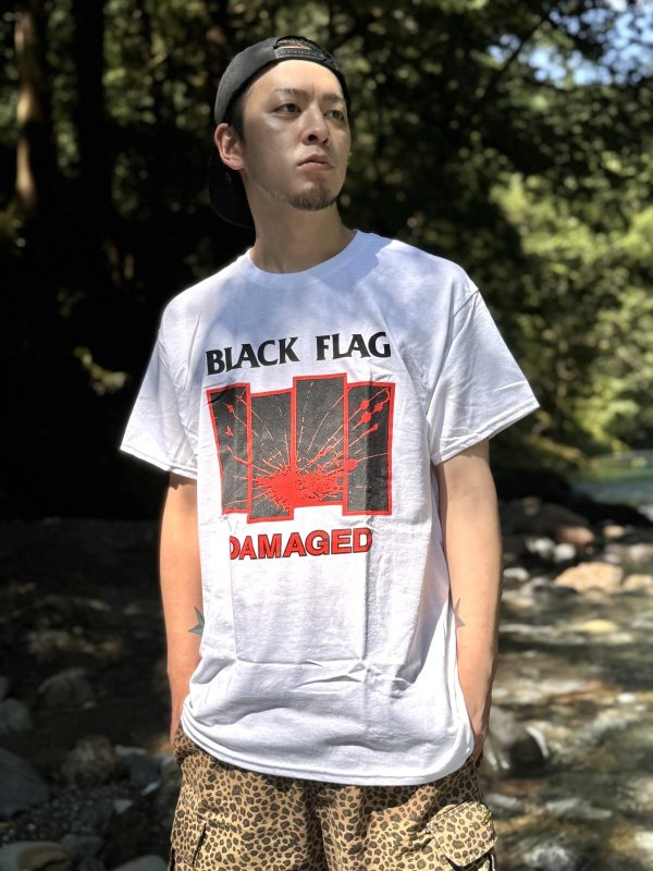 画像1: BLACK FLAG / Damaged Tシャツ ホワイト SST Records Official (1)