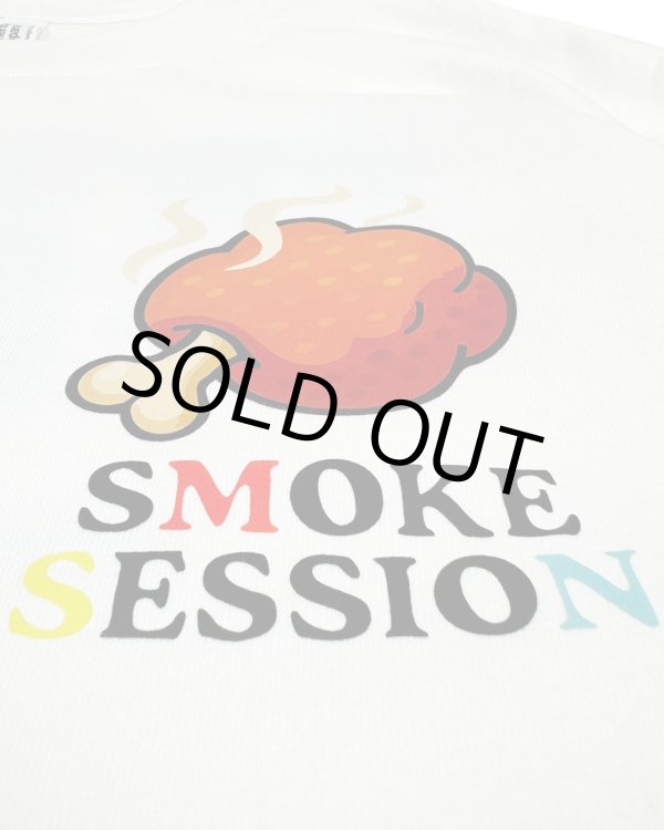 画像6: minos / SMOKE SESSION Tシャツ ホワイト (6)