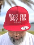 画像3: 送料無料 ラスト1枚で終了 MORE FUCK / More Fuk メッシュスナップバックキャップ レッド (3)