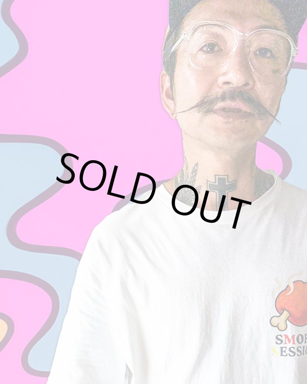 画像4: minos / SMOKE SESSION Tシャツ ホワイト (4)