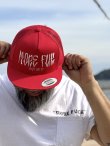 画像2: 送料無料 ラスト1枚で終了 MORE FUCK / More Fuk メッシュスナップバックキャップ レッド (2)