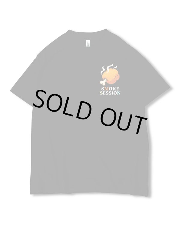 画像1: minos / SMOKE SESSION Tシャツ ブラック (1)