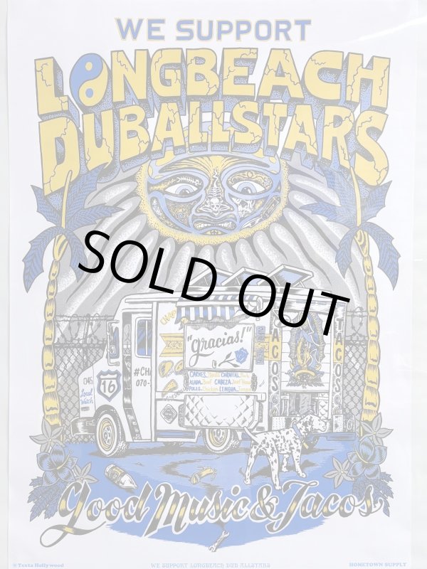 画像6: ラスト1枚でSOLDOUT LONG BEACH DUB ALLSTARS / Taco Truck アートプリントポスター B2(728mmｘ515mm) (6)