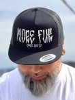 画像4: 送料無料 残り2枚で終了 MORE FUCK / MORE FUK メッシュスナップバックキャップ ブラック (4)