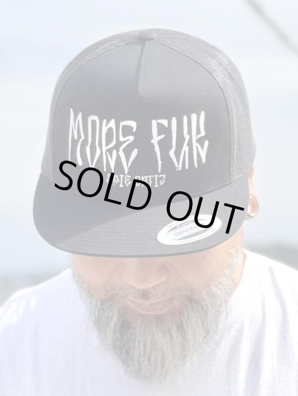画像4: 送料無料 残り2枚で終了 MORE FUCK / MORE FUK メッシュスナップバックキャップ ブラック (4)