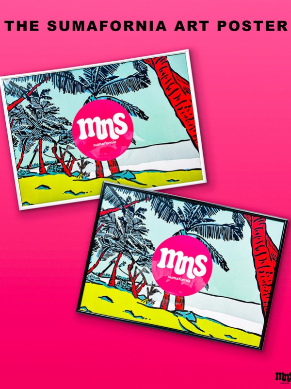 画像1: 送料無料 1枚限定再入荷 minos / THE SUMAFORNIA ART POSTER  A2(594mmx420mm） (1)