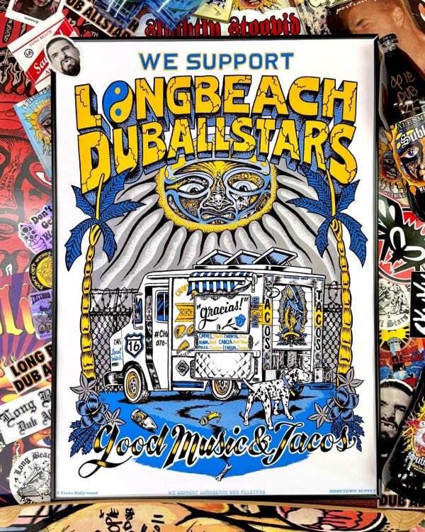 画像1: BEACH DUB ALLSTARS / Taco Truck アートプリントポスター B2(728mmｘ515mm) (1)