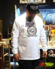 画像1: 送料無料 SK OLDIES x BALL&CHAIN Collaboration L/S T-shirts Designed by BLACKSTAR TATTOO JUN WHITE (1)
