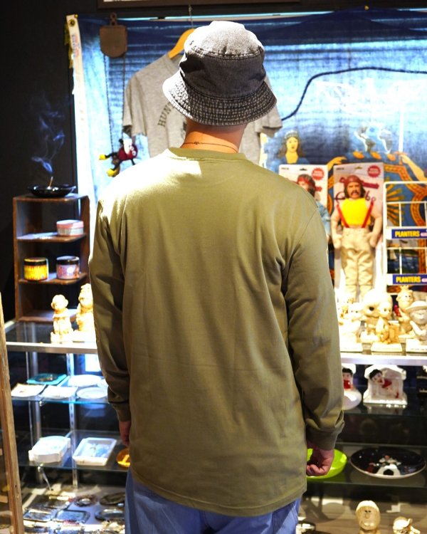 画像9: 送料無料 SK OLDIES x BALL&CHAIN Collaboration L/S T-shirts Designed by BLACKSTAR TATTOO JUN LIGHT OLIVE (9)