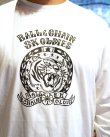 画像7: 送料無料 SK OLDIES x BALL&CHAIN Collaboration L/S T-shirts Designed by BLACKSTAR TATTOO JUN WHITE (7)