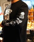 画像5: 送料無料 SK OLDIES x BALL&CHAIN Collaboration L/S T-shirts Designed by BLACKSTAR TATTOO JUN BLACK (5)