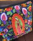 画像4: 送料無料 ESTRELLA STANDARD / GUATEMALA  ALL刺繍 グアダルーペ カラーリリー クッションカバー&ヌードクッションセット ブラック (4)