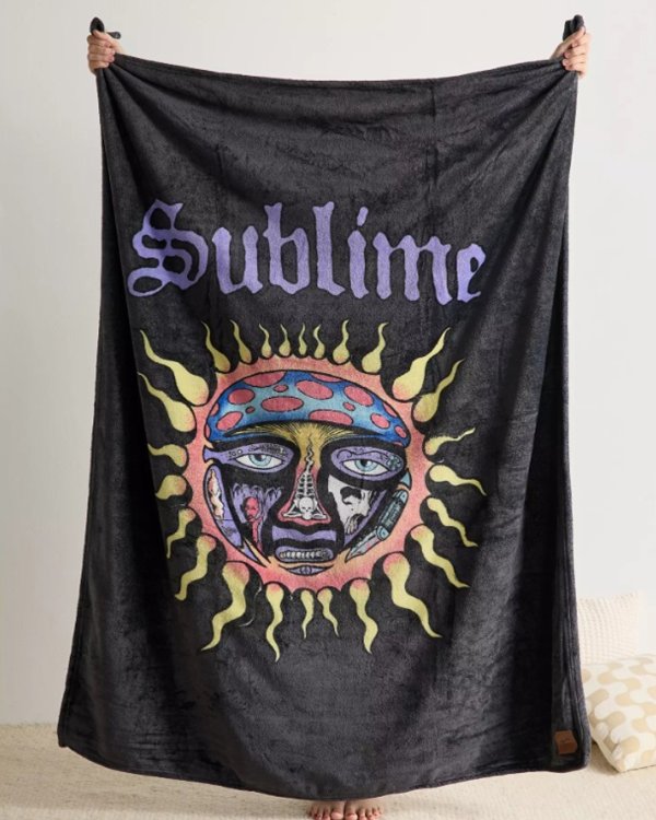 画像13: 人気の為再入荷 送料無料 SUBLIME x SLOWTIDE / 40oz Sun フリース 毛布 ブランケット (13)