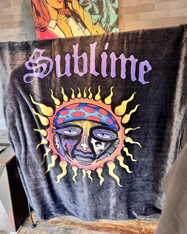 画像5: 人気の為再入荷 送料無料 SUBLIME x SLOWTIDE / 40oz Sun フリース 毛布 ブランケット (5)