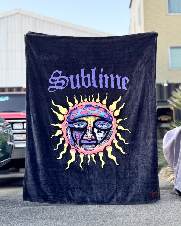 画像9: 人気の為再入荷 送料無料 SUBLIME x SLOWTIDE / 40oz Sun フリース 毛布 ブランケット (9)