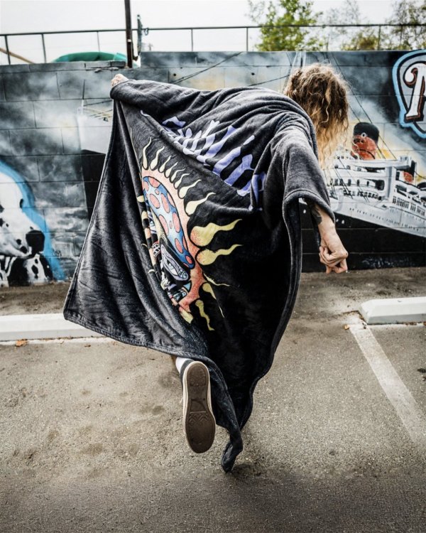 画像11: 人気の為再入荷 送料無料 SUBLIME x SLOWTIDE / 40oz Sun フリース 毛布 ブランケット (11)