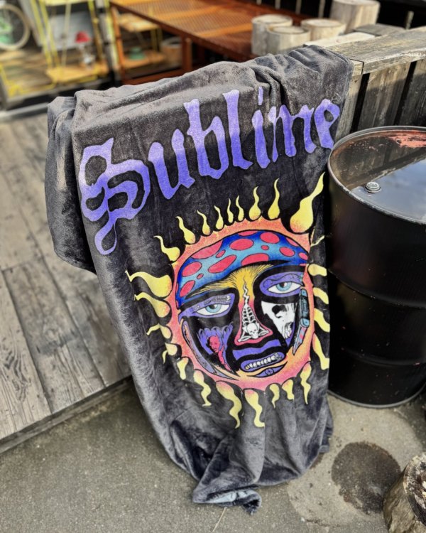 画像6: 人気の為再入荷 送料無料 SUBLIME x SLOWTIDE / 40oz Sun フリース 毛布 ブランケット (6)