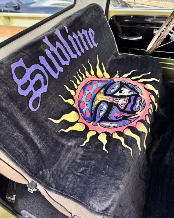 画像2: 人気の為再入荷 送料無料 SUBLIME x SLOWTIDE / 40oz Sun フリース 毛布 ブランケット (2)