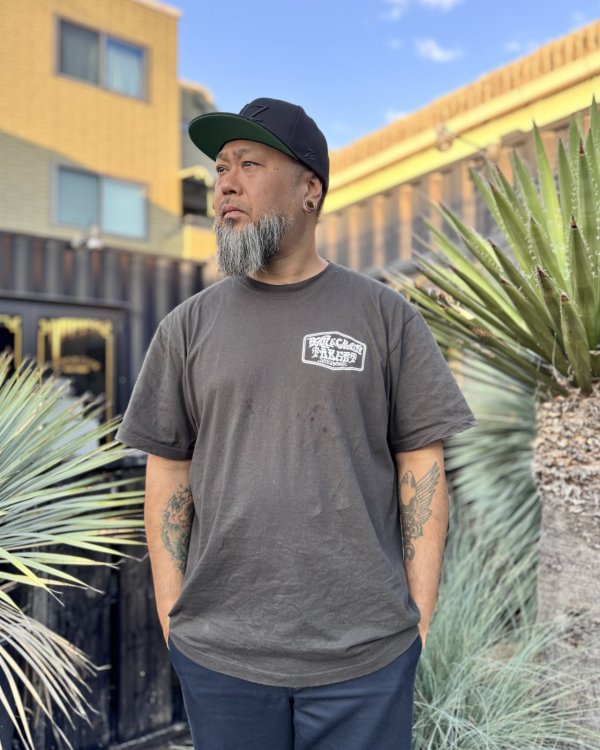 画像2: TARGET DESIGN WORKS x BALL&CHAIN / コラボTシャツ インクブラック (2)