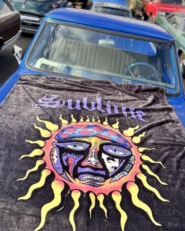 画像3: 人気の為再入荷 送料無料 SUBLIME x SLOWTIDE / 40oz Sun フリース 毛布 ブランケット (3)