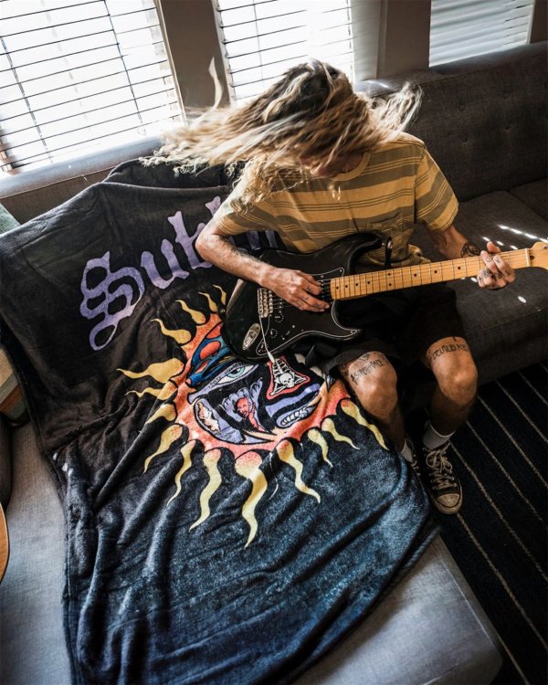 画像10: 人気の為再入荷 送料無料 SUBLIME x SLOWTIDE / 40oz Sun フリース 毛布 ブランケット (10)