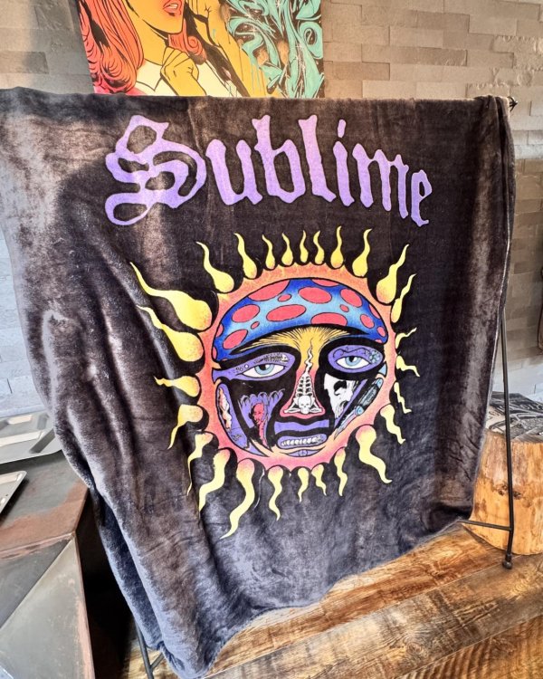 画像7: 人気の為再入荷 送料無料 SUBLIME x SLOWTIDE / 40oz Sun フリース 毛布 ブランケット (7)