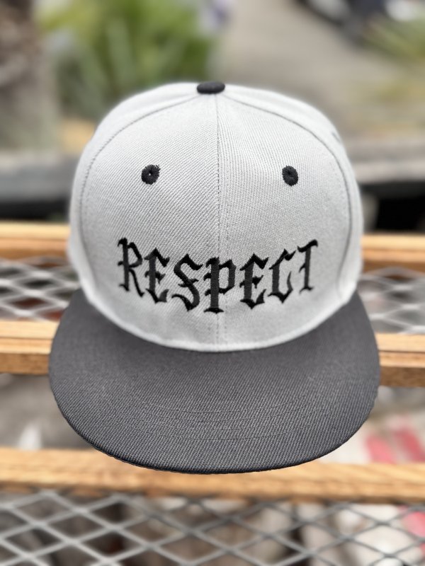 画像1: FUCKIN' MELLOW / RESPECT Artwork by WACKY  スナップバックキャップ グレー/ブラック (1)