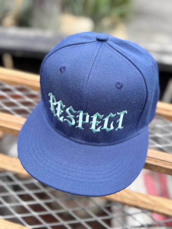 画像5: FUCKIN' MELLOW / RESPECT Artwork by WACKY  スナップバックキャップ ネイビー/ライトブルー (5)