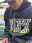 画像5: 送料無料 NOFX / Logo Green/Purple プルオーバーパーカー  (5)