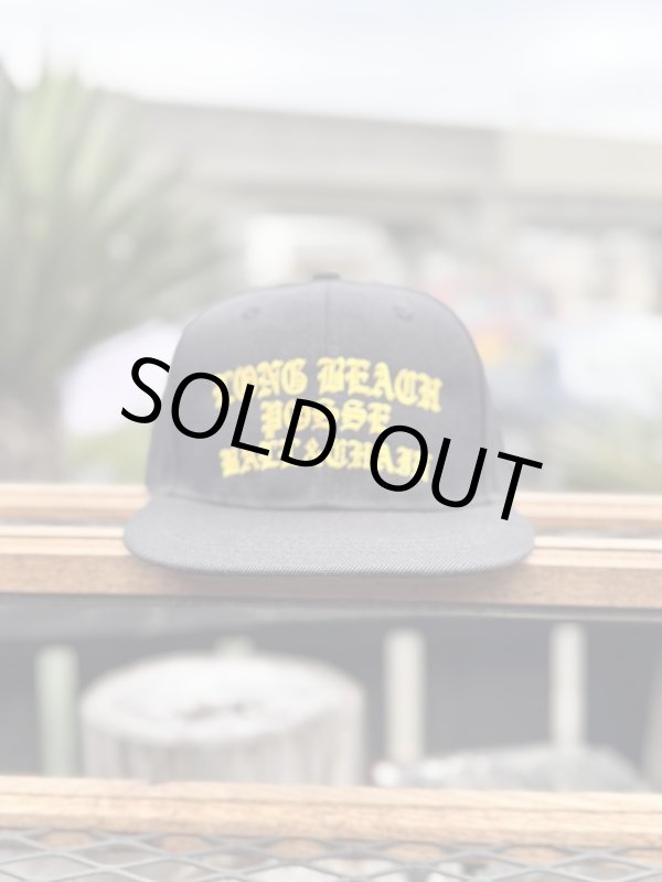 画像3: FUCKIN' MELLOW CLOTHING / Long Beach Posse スナップバックキャップ ブラック/ゴールド (3)