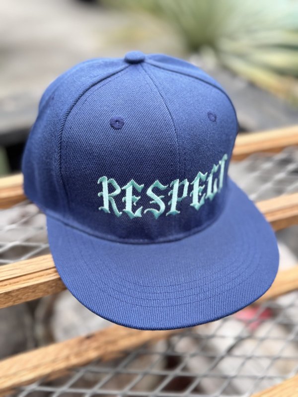 画像6: FUCKIN' MELLOW / RESPECT Artwork by WACKY  スナップバックキャップ ネイビー/ライトブルー (6)