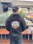 画像9: 送料無料 PICKLE STIX SURFBOARDS (SMELLY by NOFX) / NEAPOLITAN ジップアップパーカー BLACK (9)