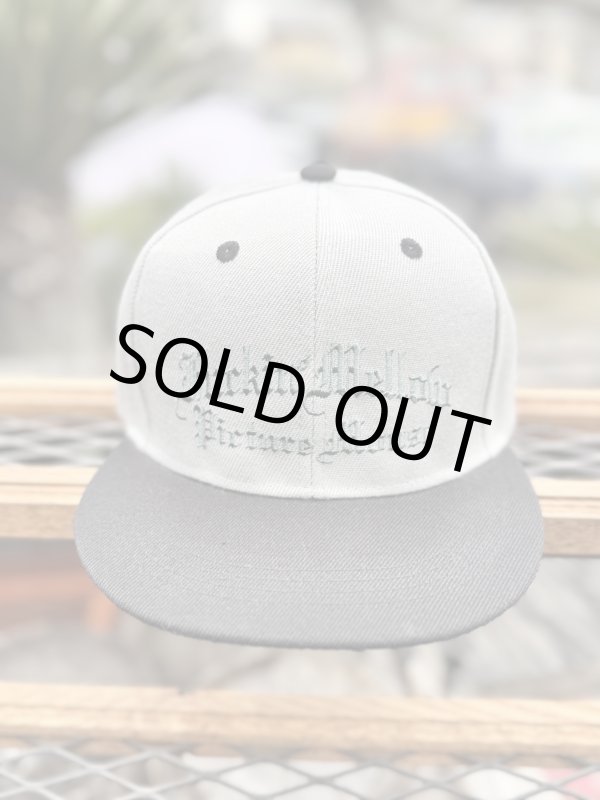 画像2: FUCKIN' MELLOW CLOTHING x PICTURE MOUSE / スナップバックキャップ グレー/グリーン (2)