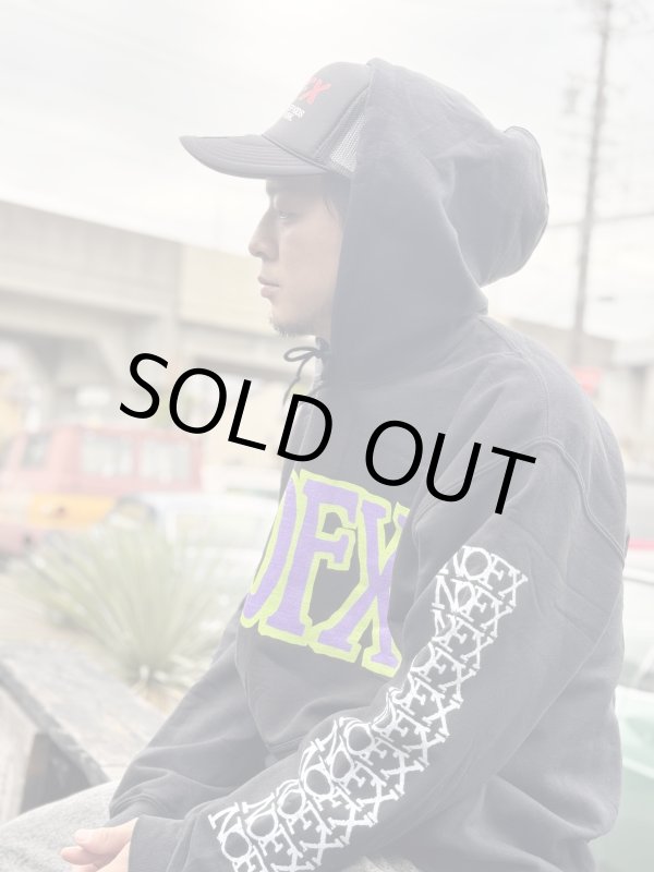 画像9: 送料無料 NOFX / Logo Green/Purple プルオーバーパーカー  (9)