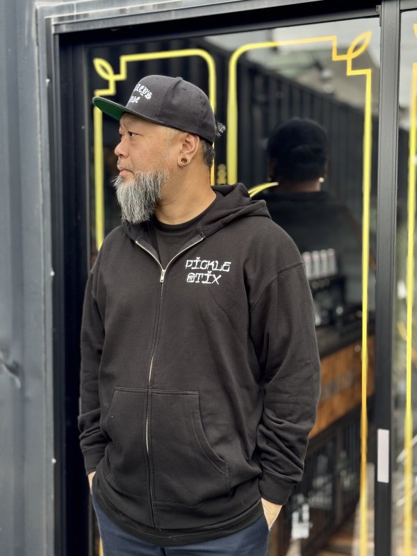 画像11: 送料無料 PICKLE STIX SURFBOARDS (SMELLY by NOFX) / NEAPOLITAN ジップアップパーカー BLACK (11)