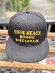 画像1: FUCKIN' MELLOW CLOTHING / Long Beach Posse スナップバックキャップ ブラック/ゴールド (1)