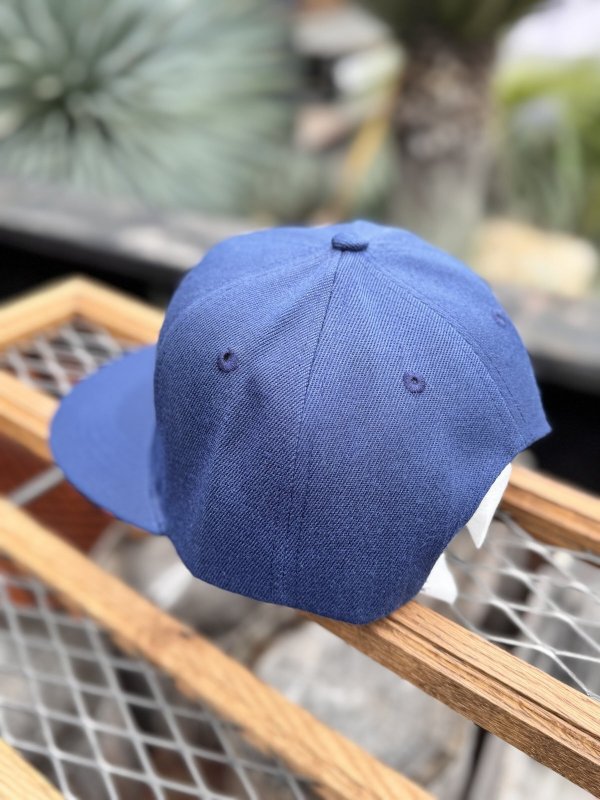 画像8: FUCKIN' MELLOW / RESPECT Artwork by WACKY  スナップバックキャップ ネイビー/ライトブルー (8)