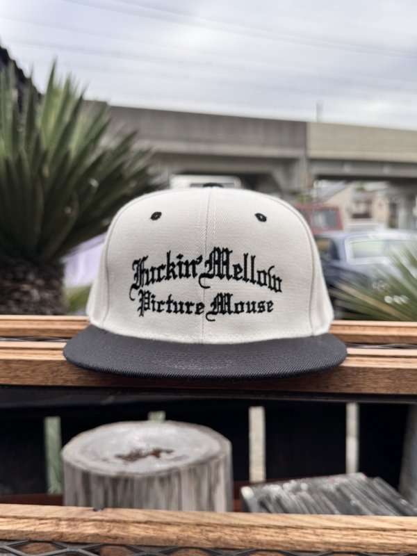 画像3: FUCKIN' MELLOW CLOTHING x PICTURE MOUSE / スナップバックキャップ カーキ/ブラック (3)