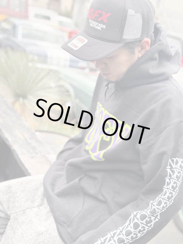 画像8: 送料無料 NOFX / Logo Green/Purple プルオーバーパーカー  (8)