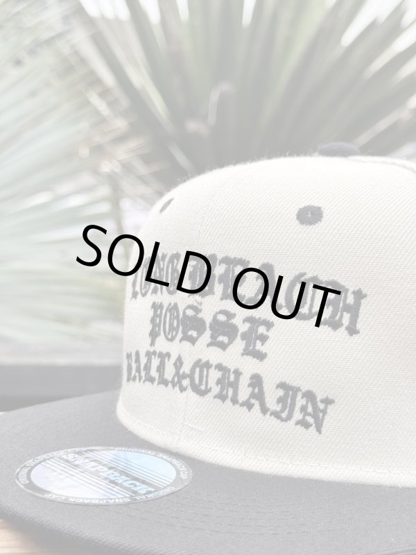 画像4: ラスト1枚で終了 FUCKIN' MELLOW CLOTHING / Long Beach Posse スナップバックキャップ カーキ/ブラック (4)