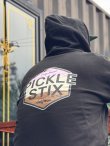 画像3: 送料無料 PICKLE STIX SURFBOARDS (SMELLY by NOFX) / NEAPOLITAN ジップアップパーカー BLACK (3)