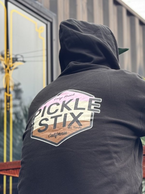 画像3: 送料無料 PICKLE STIX SURFBOARDS (SMELLY by NOFX) / NEAPOLITAN ジップアップパーカー BLACK (3)