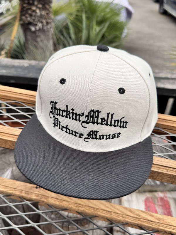 画像5: FUCKIN' MELLOW CLOTHING x PICTURE MOUSE / スナップバックキャップ カーキ/ブラック (5)