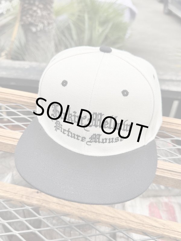 画像5: FUCKIN' MELLOW CLOTHING x PICTURE MOUSE / スナップバックキャップ カーキ/ブラック (5)